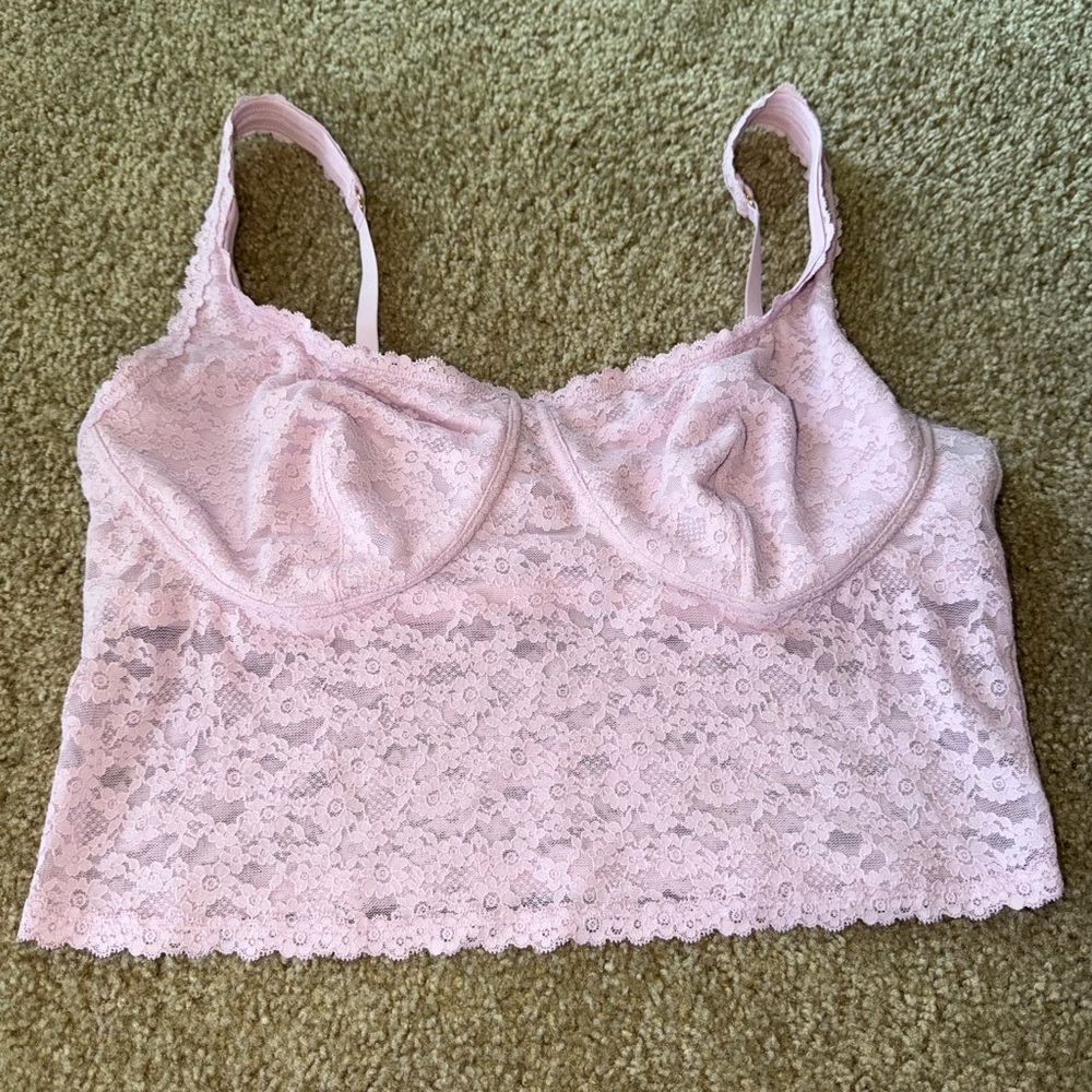 Light Pink Lace Bralette Top
